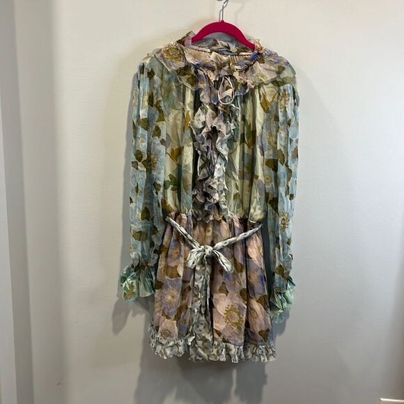 Zimmermann rhythm frilled playsuit romper AU2/US8 NWT - Picture 3 of 5